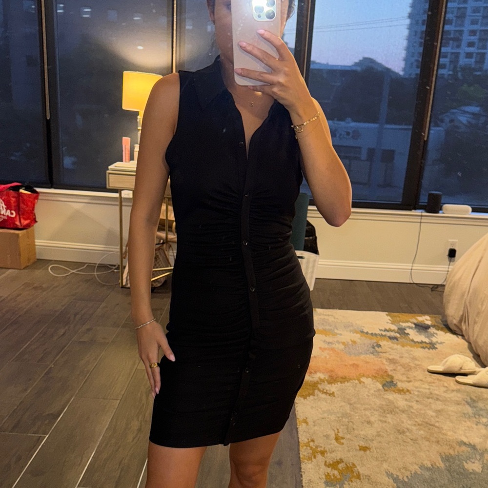 Alice + Olivia Black Mini Dress